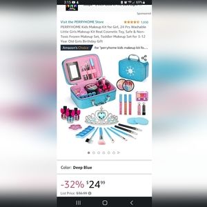 NEW IN BOX Kids Frozen 24 Piece Makeup Kit!